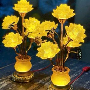 Đèn lưu ly túi tiền 5 bông 46cm KNQ