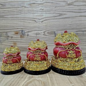 Túi vàng đế tròn trung 17cm NQ