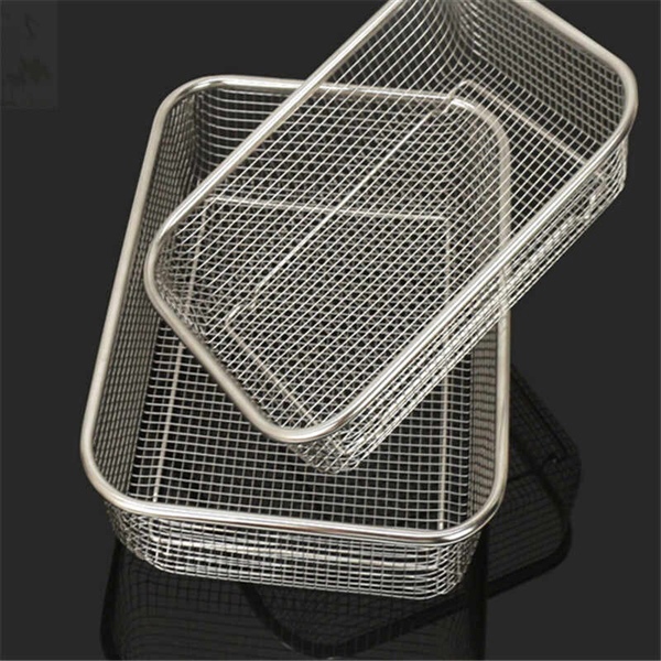 Rổ lưới Inox chữ nhật trung CR (21x29)