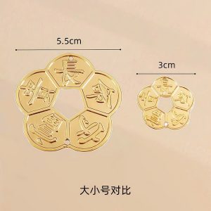 Đồng xu mai vàng 3cm