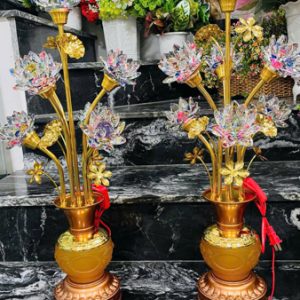 Đèn lưu ly 9 bông 016 XA 75cm