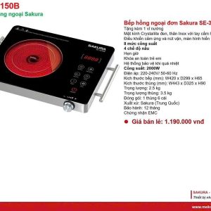 Bếp hồng ngoại Sakura 3150B