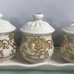 Án 3 nắp sen vàng đế thấp